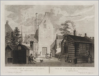 KG 07649
<br/>
Gezicht op de Gasthuiskerk
<br/>
<em>Schouten, Hermanus Petrus (1747-1822)</em>